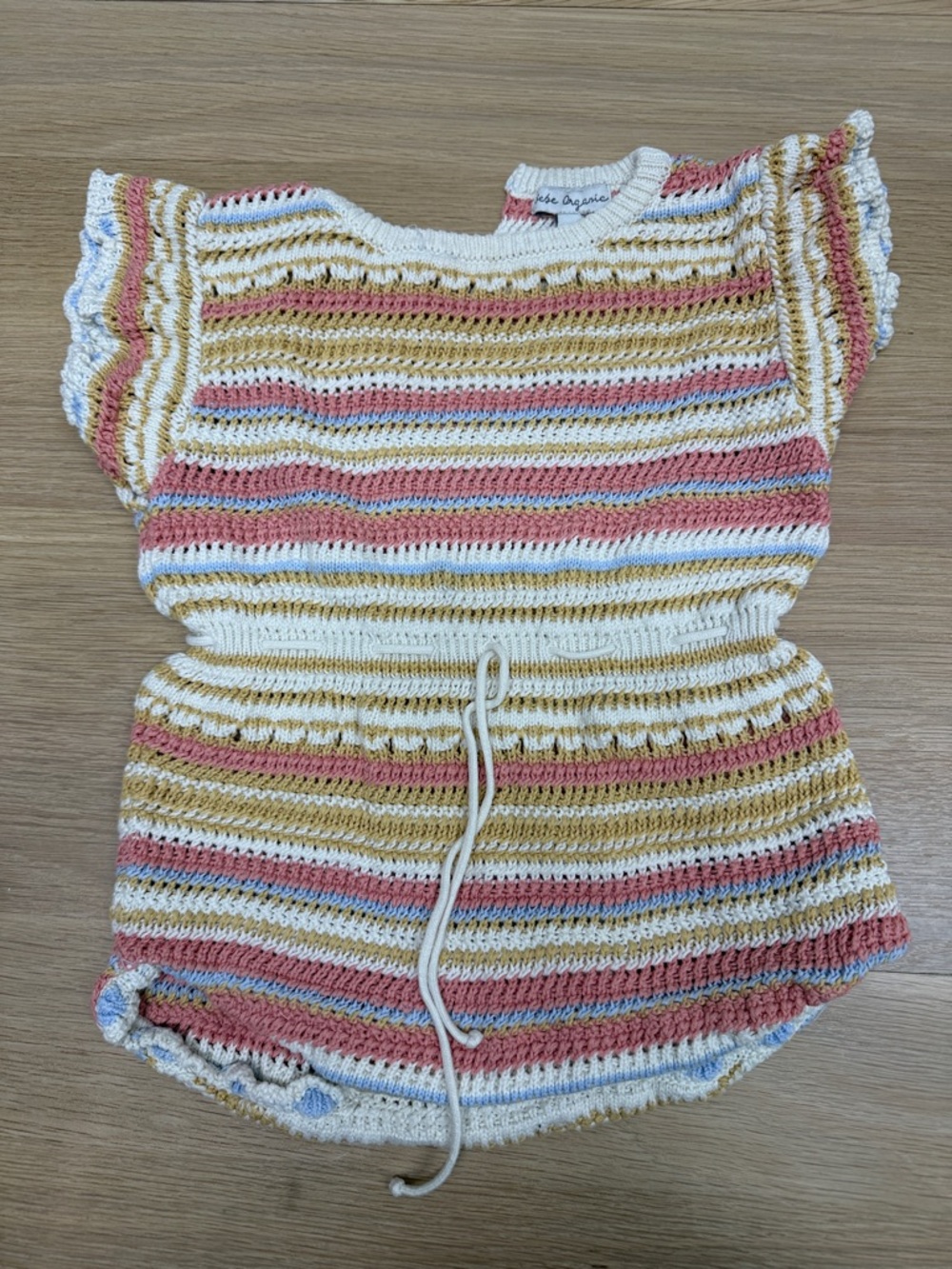 Bebe organic Crochet Baby Romper